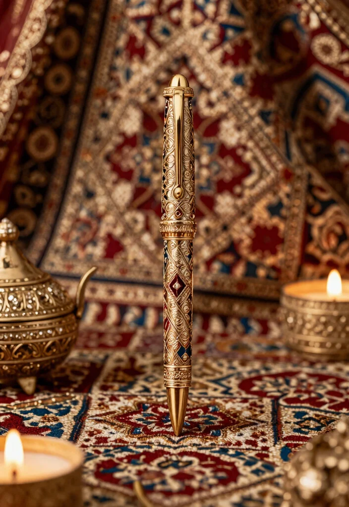 18 Nikkah Pen Decoration Ideas That Feel Elegant - 17. Incorporate Your Culture 1