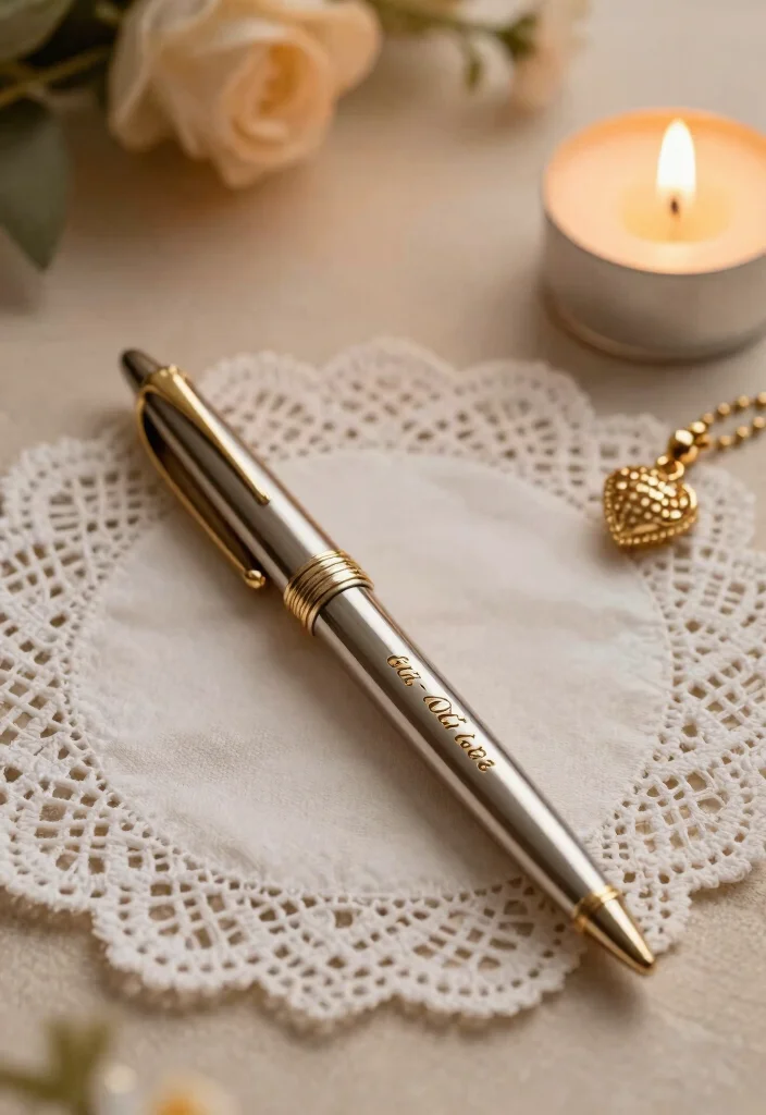 18 Nikkah Pen Decoration Ideas That Feel Elegant - 3. Personalized Touches 1