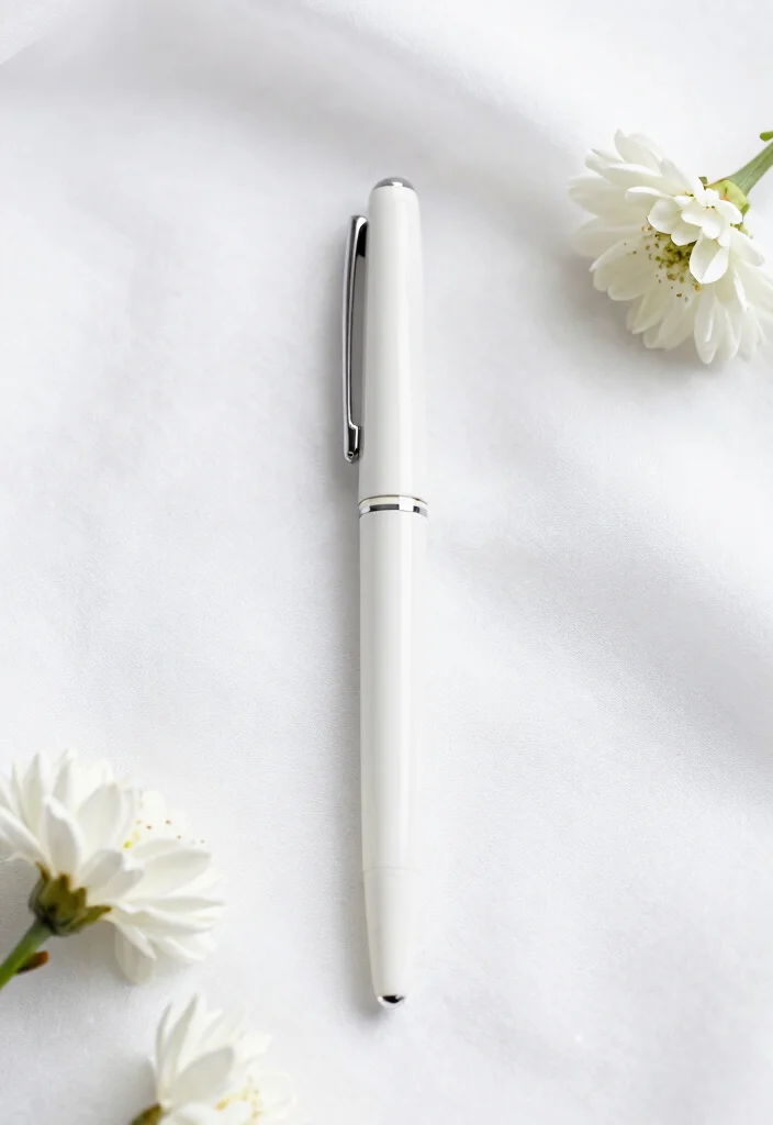 18 Nikkah Pen Decoration Ideas That Feel Elegant - 8. Minimalist Designs 1