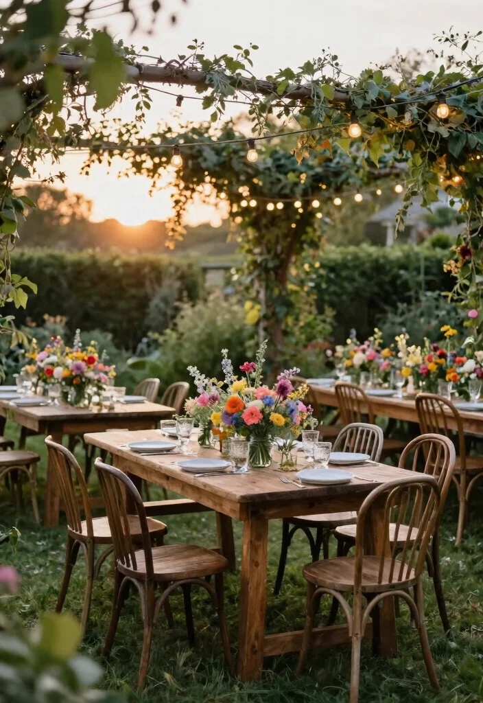 18 Outdoor Wedding Ideas on a Budget That Still Feel Luxe - 1. Enchanted Garden Reception 1
