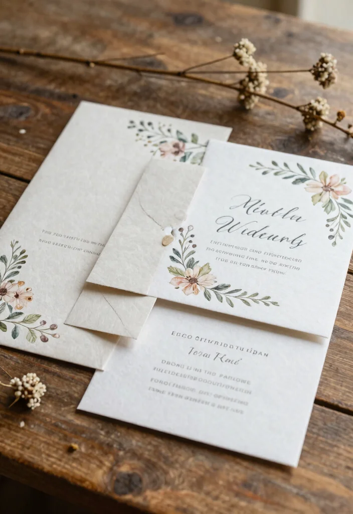 18 Outdoor Wedding Ideas on a Budget That Still Feel Luxe - 2. Eco-Friendly Invitations 1