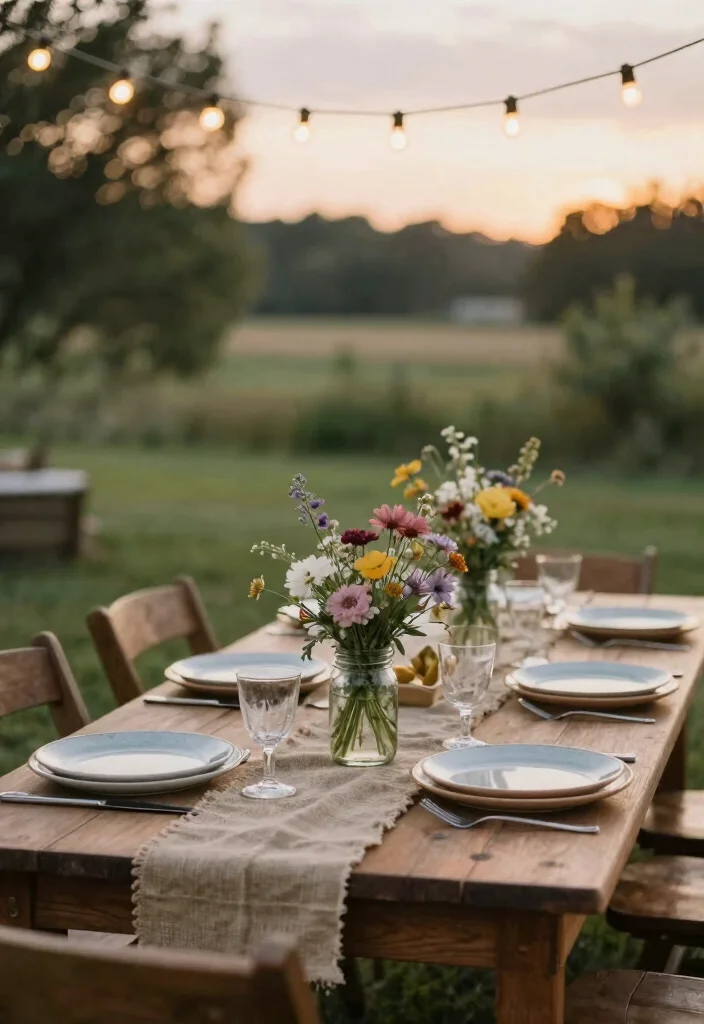 18 Outdoor Wedding Ideas on a Budget That Still Feel Luxe - 3. Rustic Chic Decor 1