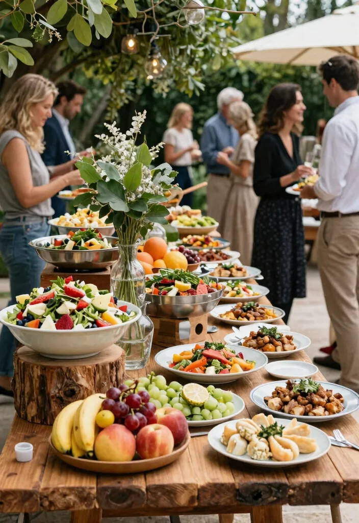 18 Outdoor Wedding Ideas on a Budget That Still Feel Luxe - 7. Local and Seasonal Catering 1