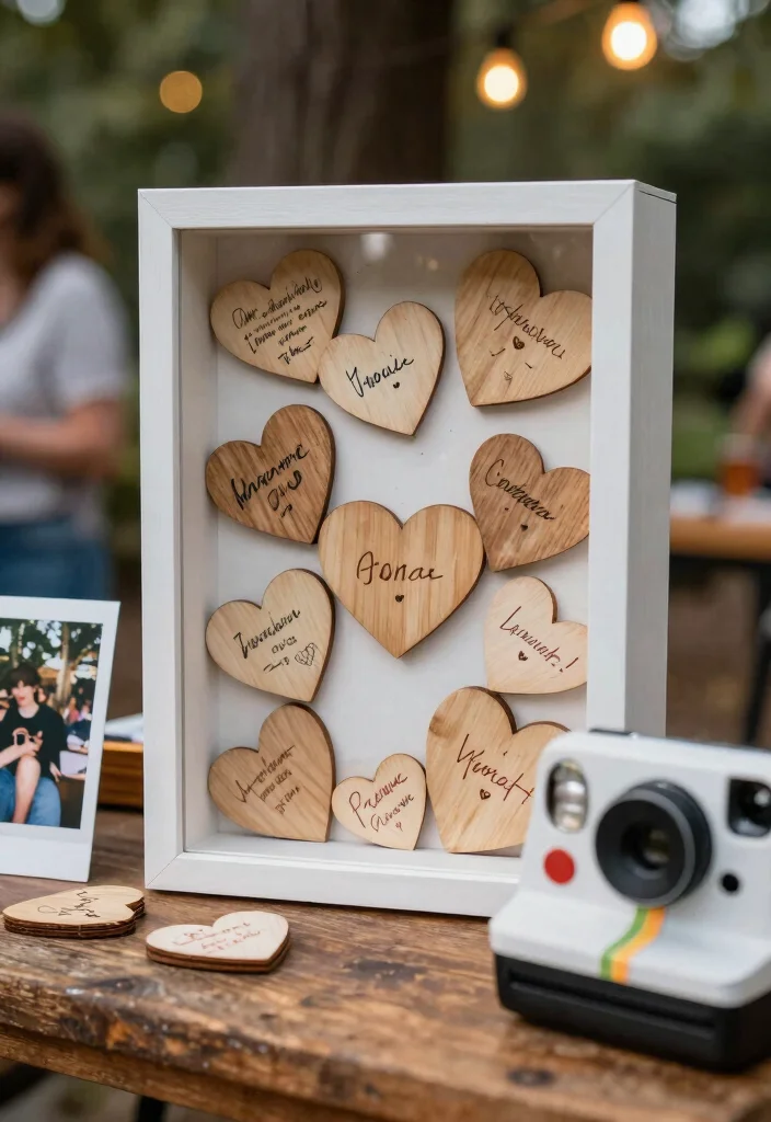18 Outdoor Wedding Ideas on a Budget That Still Feel Luxe - 8. Creative Guest Book Alternatives 1
