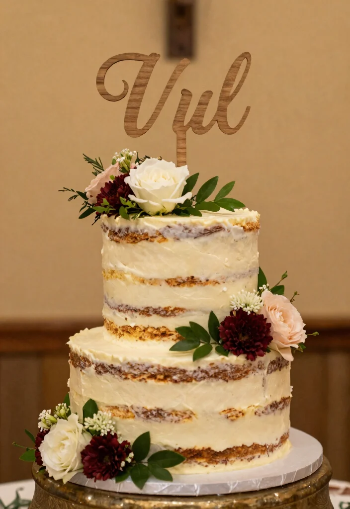 18 Pallet Wedding Ideas That Feel Rustic And Creative - 17. Pallet Wedding Cake Topper 1