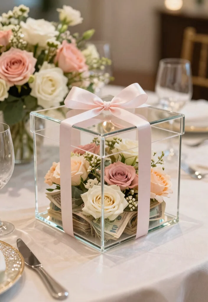 18 Quince Money Box Ideas That Look Elegant And Fun - 1. Elegant Acrylic Box 1