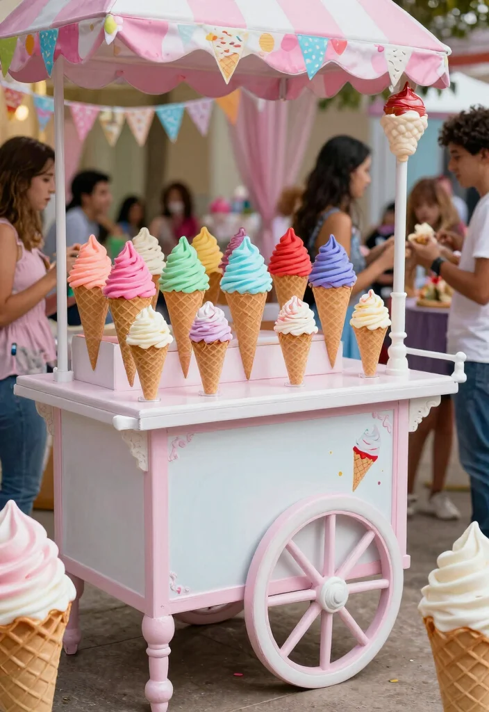 18 Quince Money Box Ideas That Look Elegant And Fun - 13. Creative Ice Cream Cart Box 1