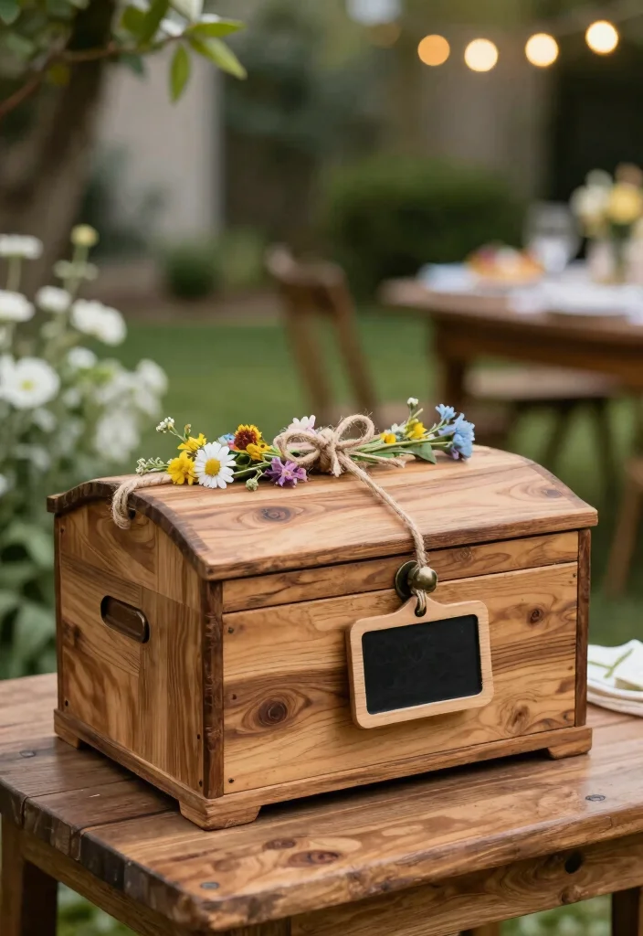 18 Quince Money Box Ideas That Look Elegant And Fun - 2. Rustic Wooden Box 1