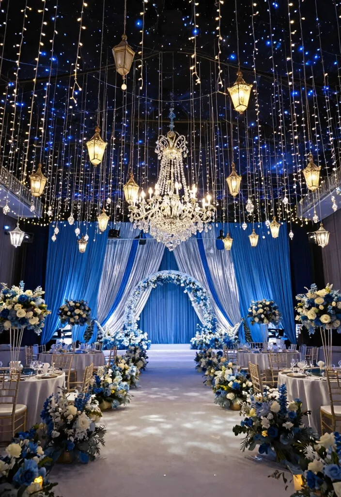18 Viking Wedding Ideas With Ancient Romance - 15. Starry Night Decor 1