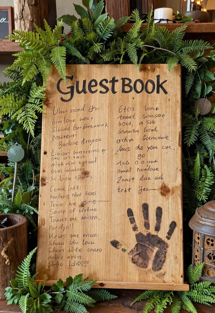 18 Viking Wedding Ideas With Ancient Romance - 17. Themed Guestbook 1