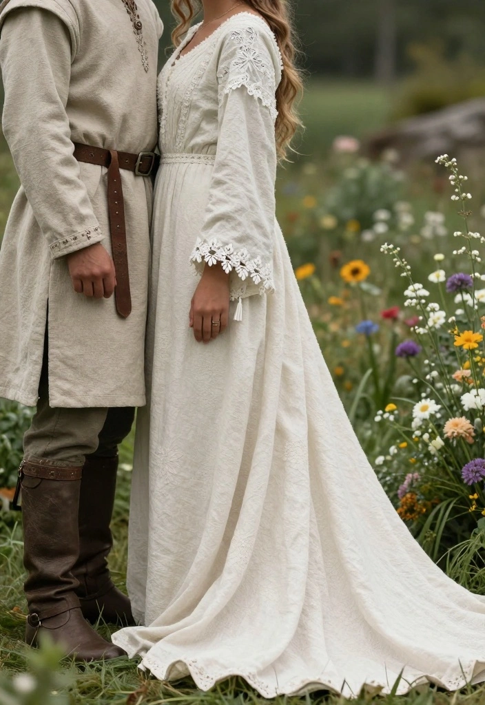 18 Viking Wedding Ideas With Ancient Romance - 3. Viking-Inspired Attire 1
