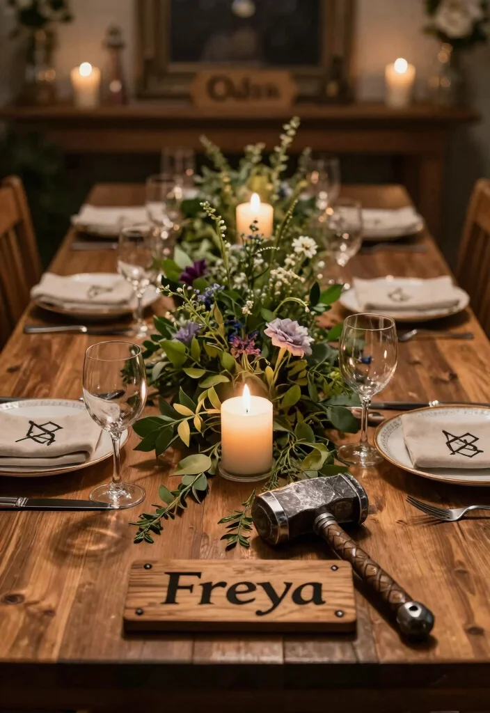 18 Viking Wedding Ideas With Ancient Romance - 4. Norse Mythology Elements 1