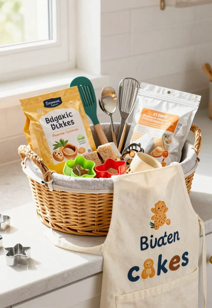 18 Wedding Basket Gift Ideas That Impress Couples - 11. Baking Dreams Basket 1
