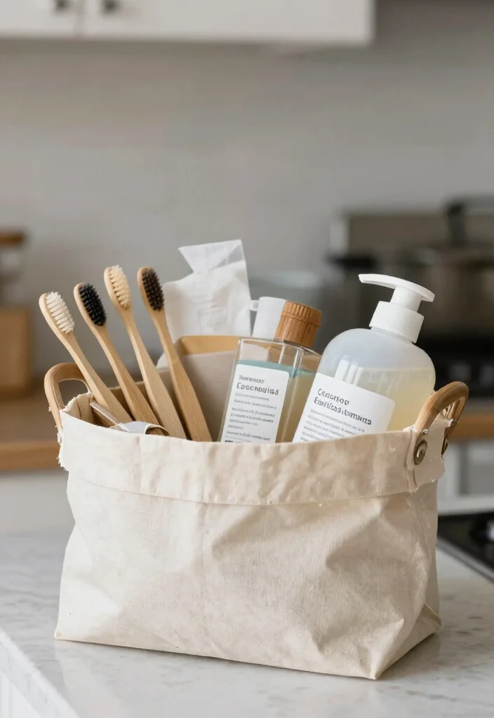 18 Wedding Basket Gift Ideas That Impress Couples - 15. Zero Waste Essentials Basket 1