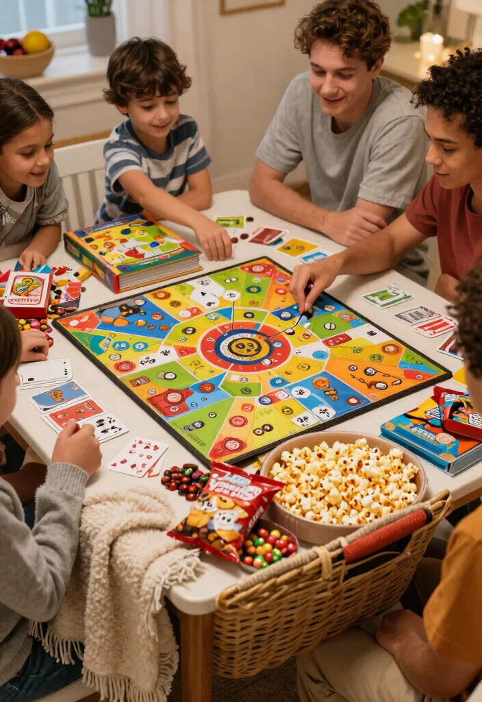 18 Wedding Basket Gift Ideas That Impress Couples - 9. Family Game Night Basket 1