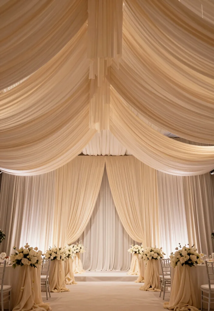 18 Wedding Decor Ideas That Transform Any Venue - 13. Fabric Draping 1