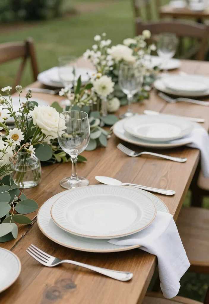 18 Wedding Decor Ideas That Transform Any Venue - 5. Reusable Dinnerware 1