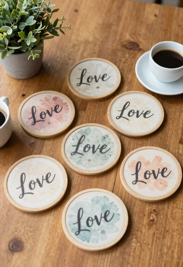18 Wedding Guest Gift Ideas Everyone Will Actually Love - 10. Custom Made Coasters 1