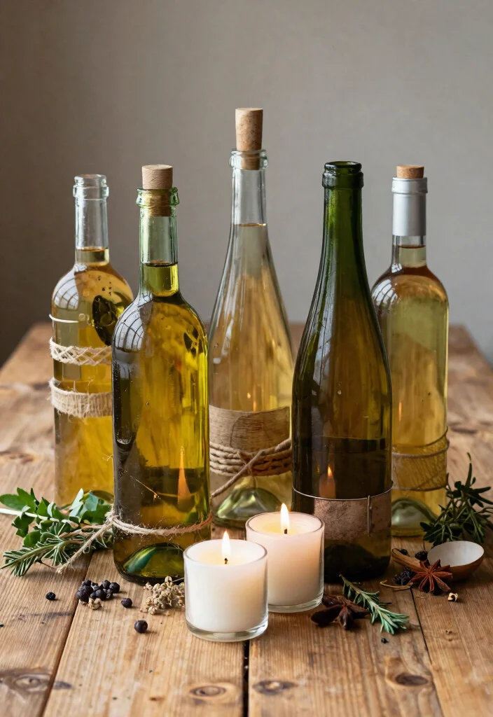 18 Wedding Guest Gift Ideas Everyone Will Actually Love - 12. Upcycled Wine Bottles 1