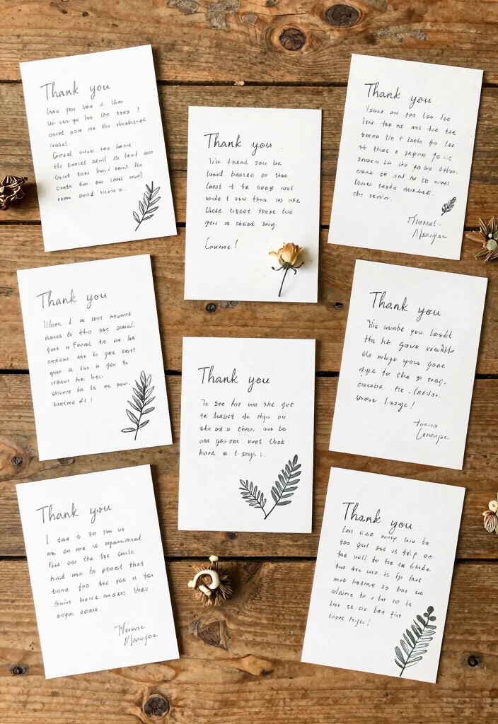 18 Wedding Guest Gift Ideas Everyone Will Actually Love - 16. Handwritten Thank You Notes 1