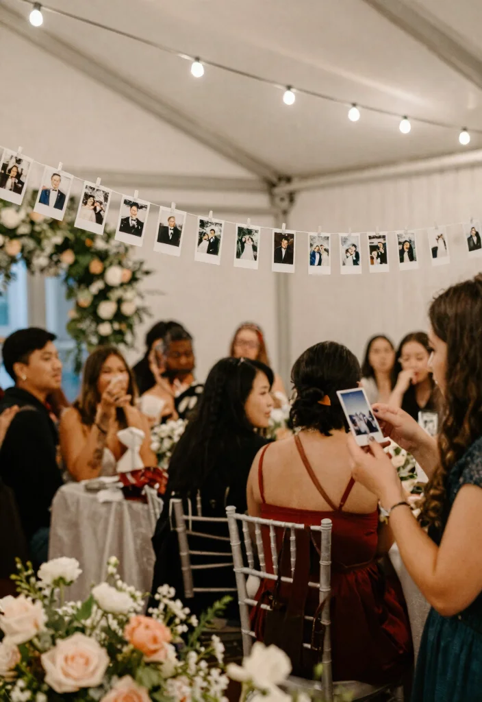 18 Wedding Polaroid Ideas For Fun Guest Memories - 18. Polaroid Photo Timeline 1
