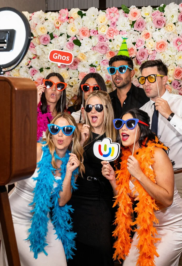 18 Wedding Polaroid Ideas For Fun Guest Memories - 3. Themed Props for Fun Shots 1