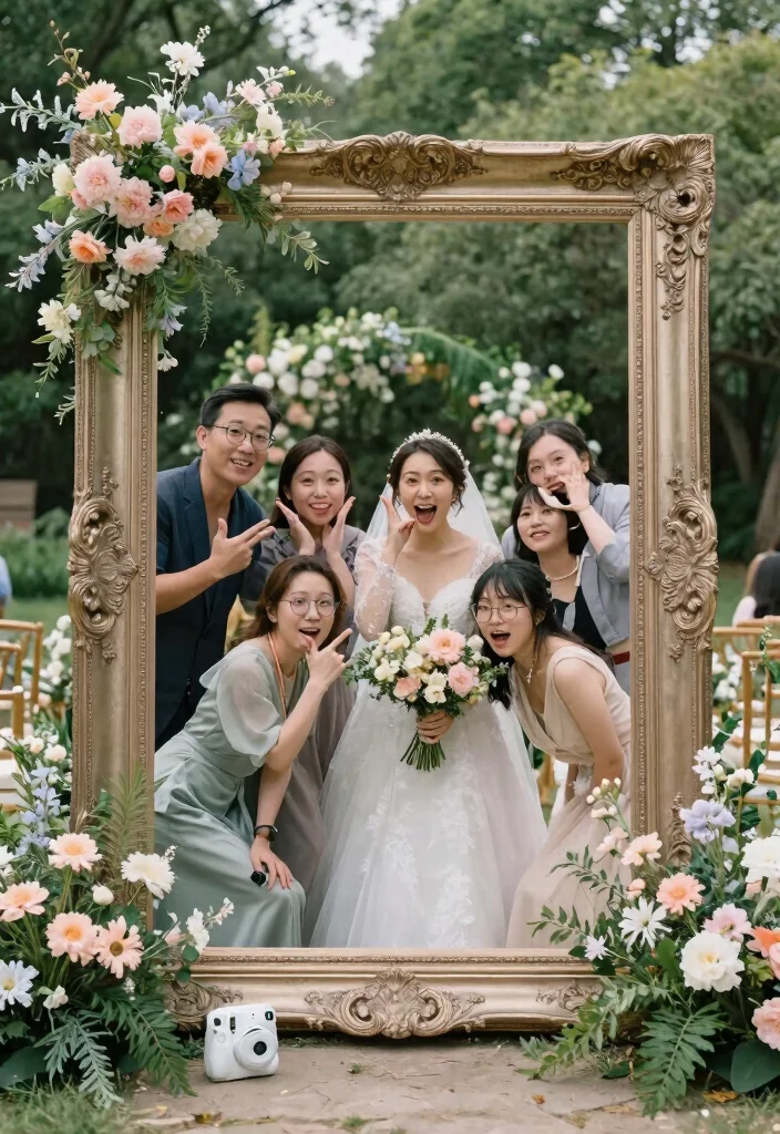 18 Wedding Polaroid Ideas For Fun Guest Memories - 4. Picture Frame Polaroid Board 1