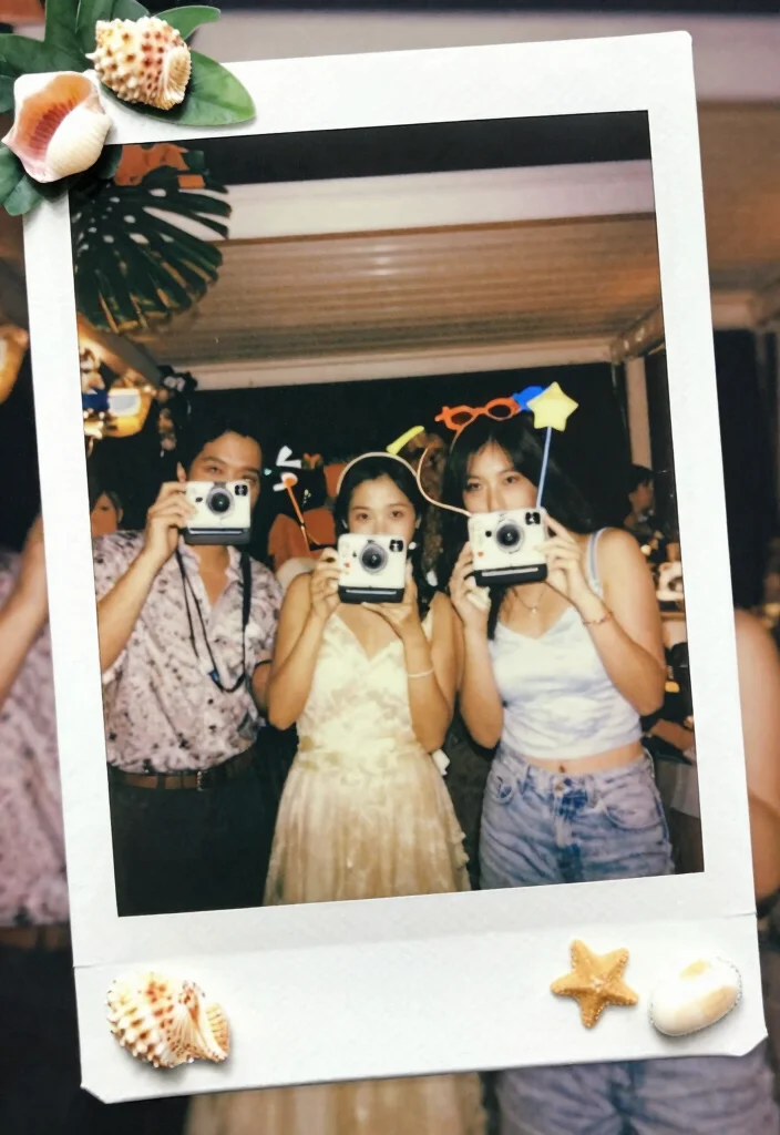 18 Wedding Polaroid Ideas For Fun Guest Memories - 9. Themed Polaroid Corner 1