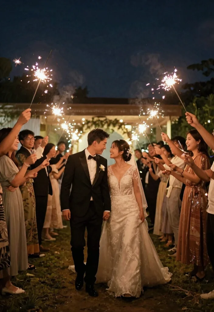 18 Wedding Send Off Ideas That End the Night Perfectly - 3. Eco-Friendly Sparklers 1