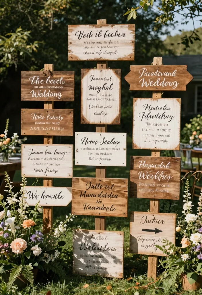 19 Backyard Wedding Ideas That Feel Romantic and Laid-Back - 11. Handwritten Signage 1