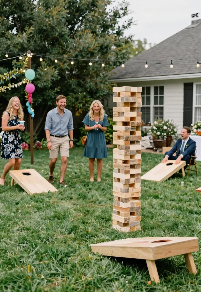 19 Backyard Wedding Ideas That Feel Romantic and Laid-Back - 12. Outdoor Games for Guests 1