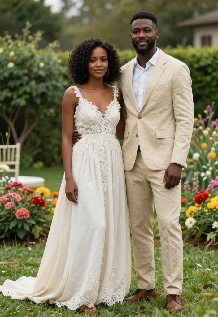 19 Backyard Wedding Ideas That Feel Romantic and Laid-Back - 14. Eco-Conscious Attire 1