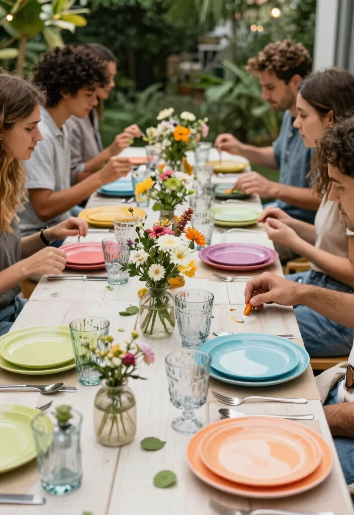 19 Backyard Wedding Ideas That Feel Romantic and Laid-Back - 15. Reusable Dinnerware 1