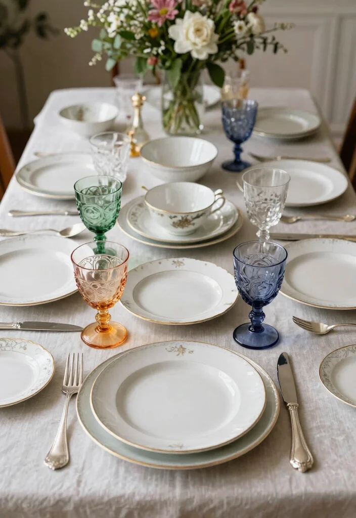 19 Bride to Be Decoration Ideas That Feel Special - 10. Vintage Tableware 1