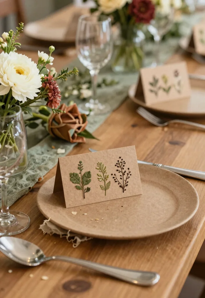 19 Bride to Be Decoration Ideas That Feel Special - 19. Plantable Place Cards 1