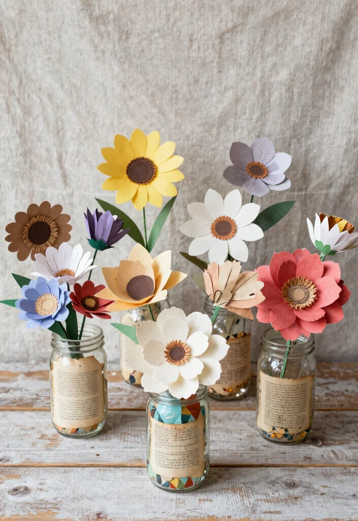 19 Bride to Be Decoration Ideas That Feel Special - 2. Upcycled Paper Flowers 1