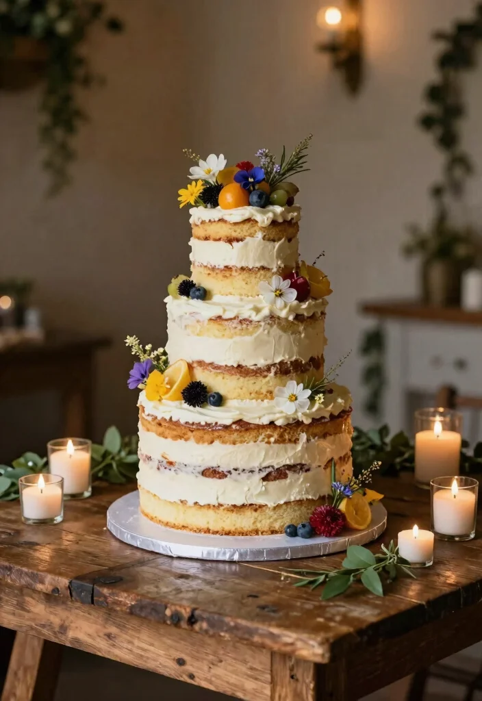 19 Country Wedding Ideas That Feel Rustic and Real - 11. Rustic Cake Designs 1