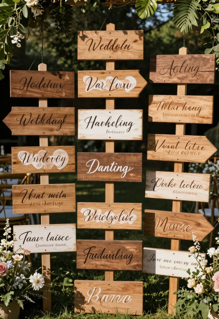 19 Country Wedding Ideas That Feel Rustic and Real - 16. Handmade Signage 1