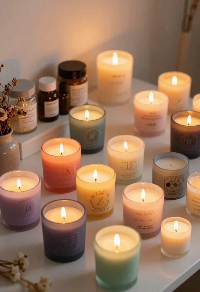 19 DIY Wedding Gift Ideas That Show You Care - 6. Personalized Candle Set 1