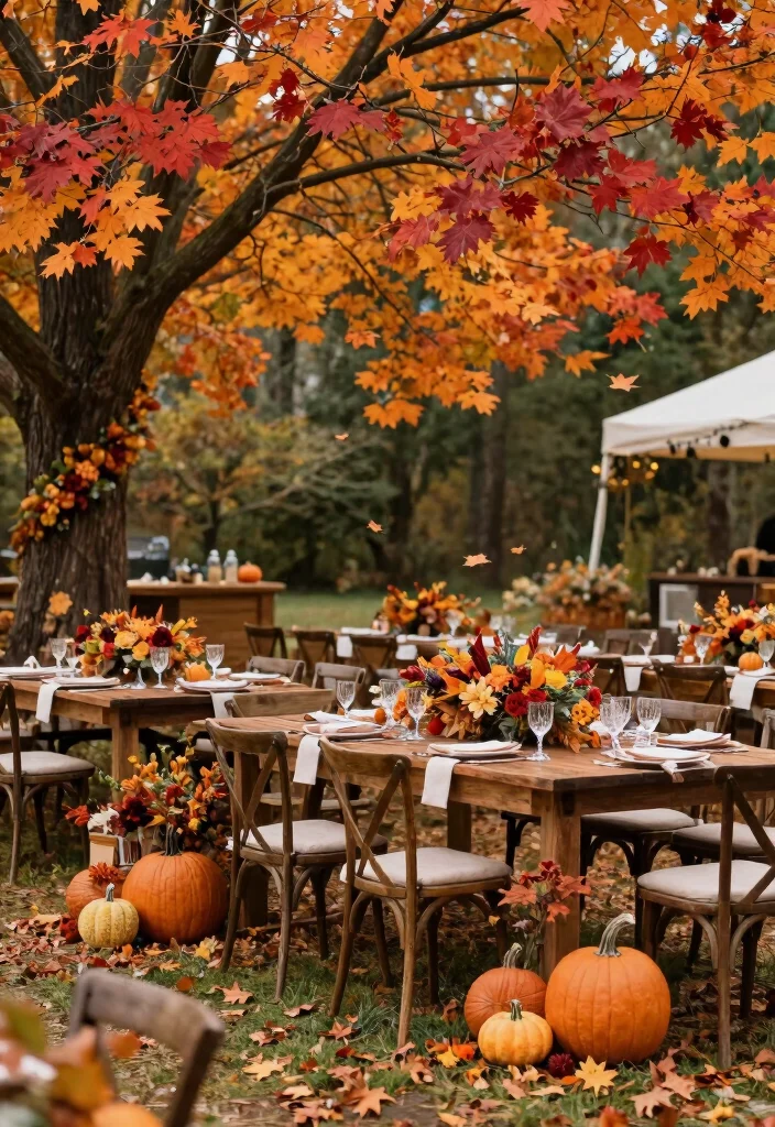 19 Decoration Ideas Wedding That Transform Any Venue - 12. Seasonal Decor 1