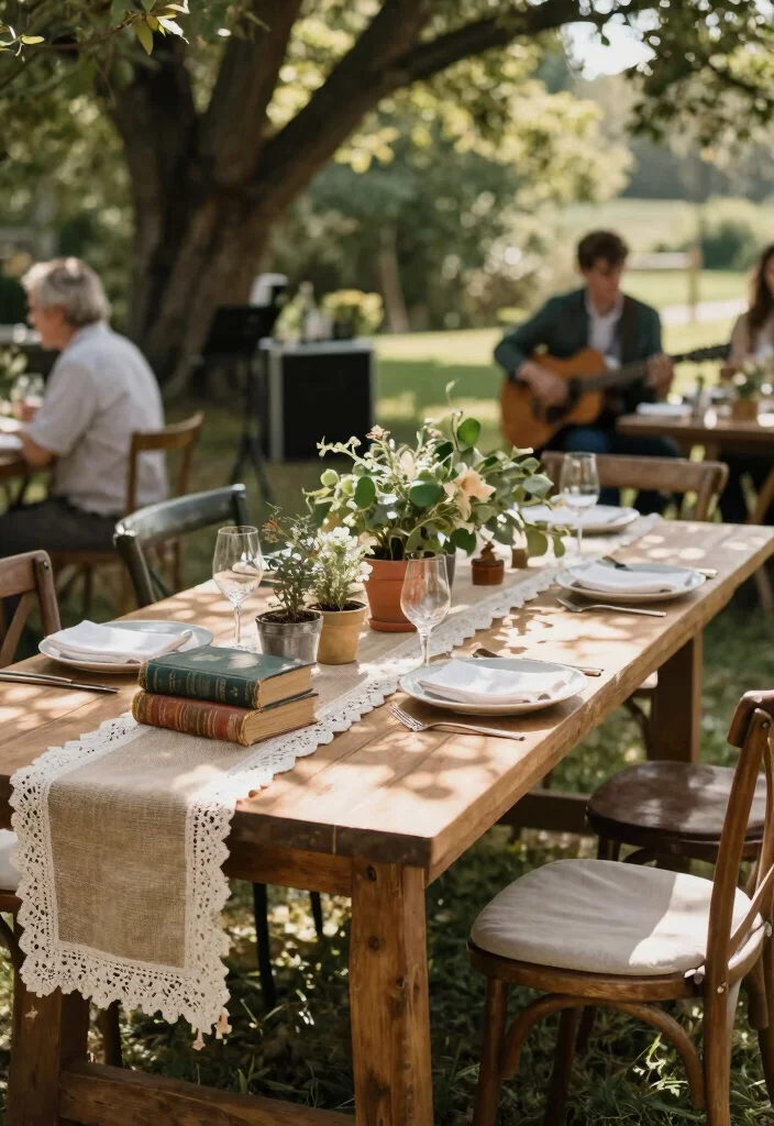 19 Decoration Ideas Wedding That Transform Any Venue - 2. Rustic Wooden Tables 1