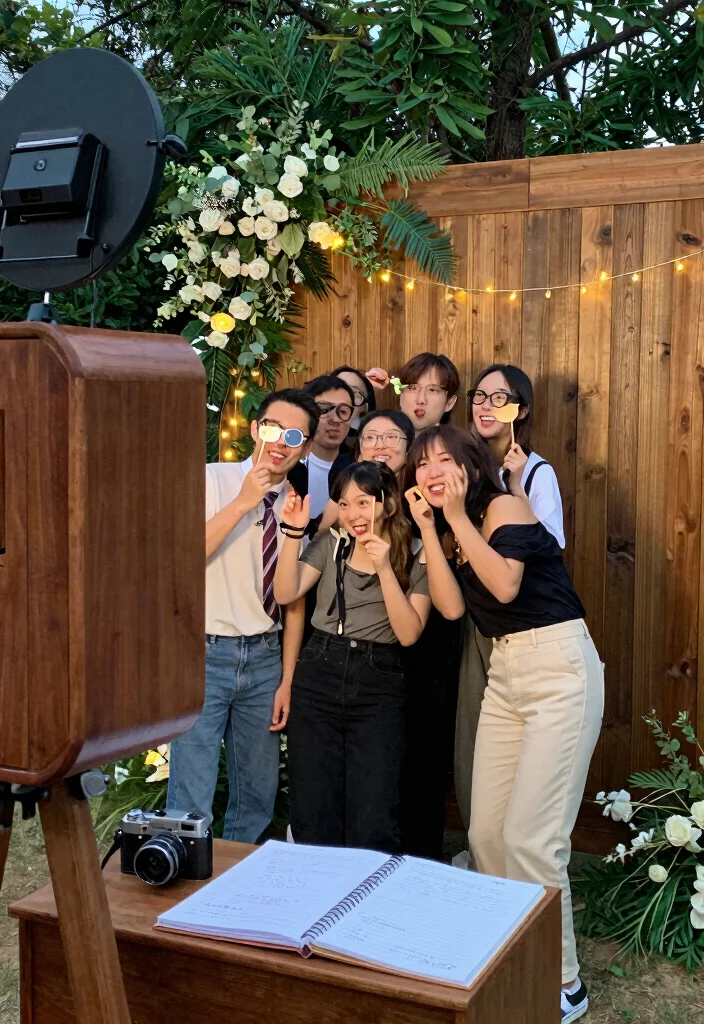 19 Decoration Ideas Wedding That Transform Any Venue - 9. Rustic Photo Booth 1