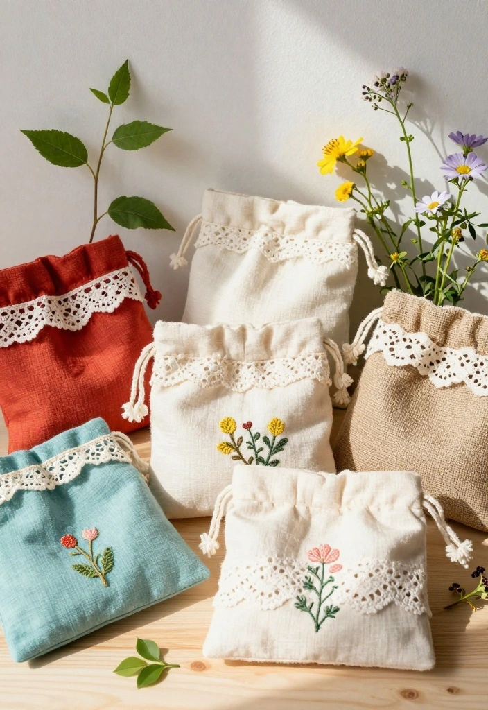 19 Engagement Ring Box Ideas That Add The Perfect Touch - 2. Eco-Friendly Fabric Pouches 1