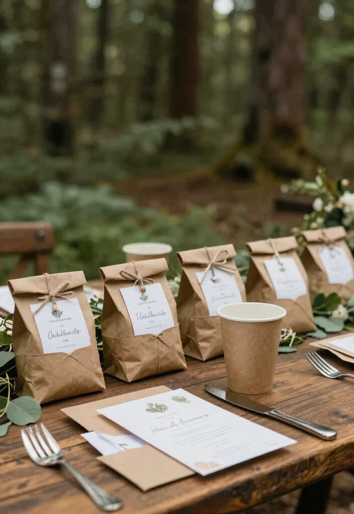 19 Forest Wedding Ideas That Feel Magical and Natural - 17. Eco-Friendly Touches 1