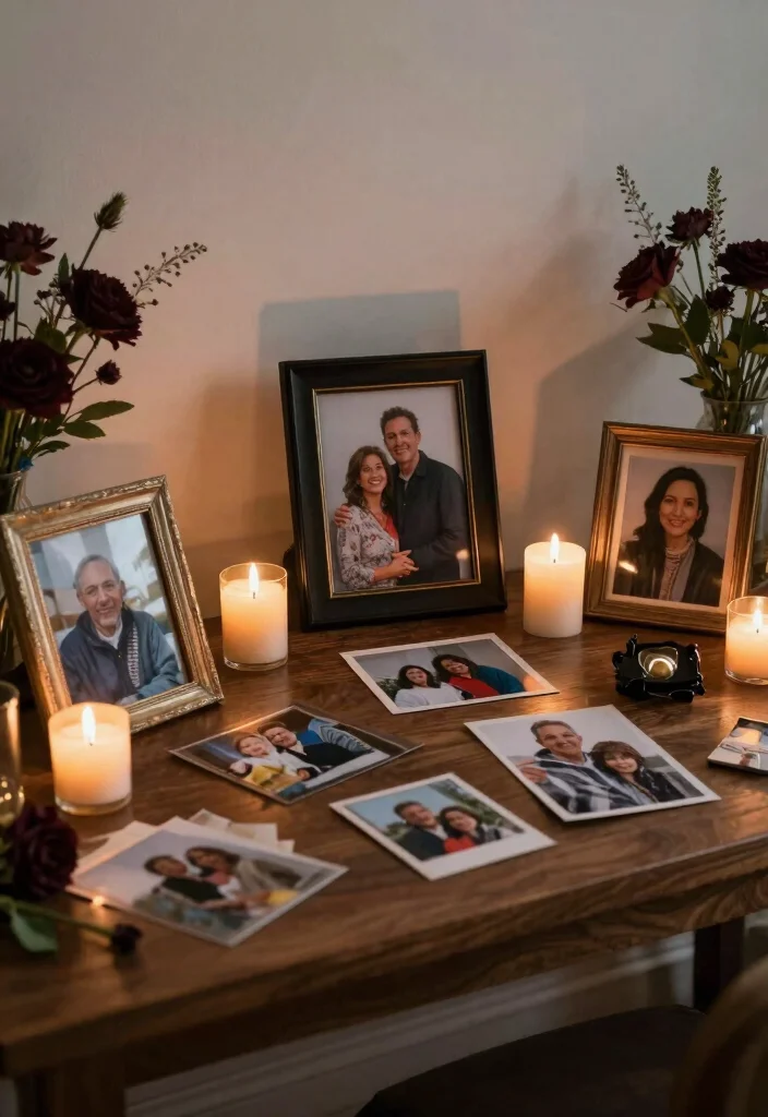 19 Goth Wedding Ideas That Feel Dramatic and Unique - 18. Memory Table 1