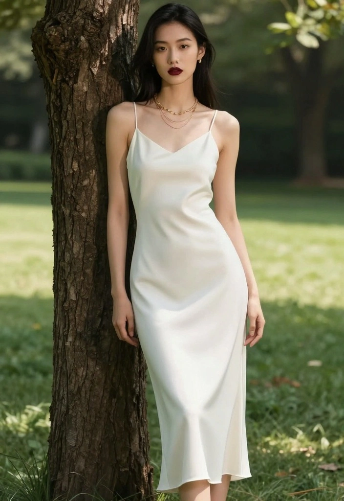 19 Graduation Dress Ideas That Celebrate Your Big Day - 6. Stylish Slip Dress 1