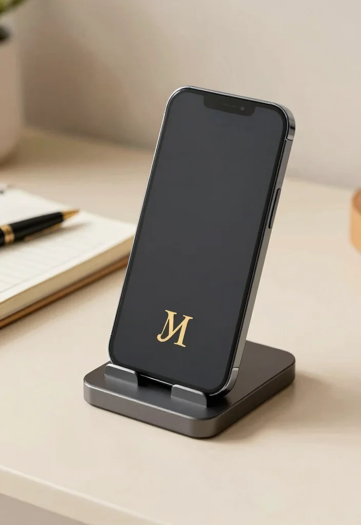 19 Groomsman Box Ideas That Feel Classy - 13. Personalized Phone Stand 1