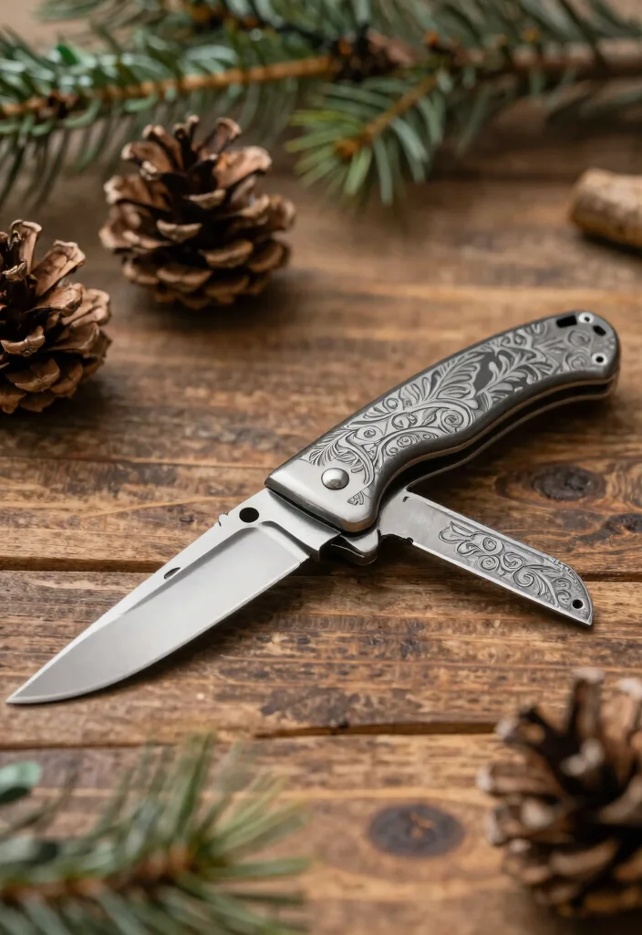 19 Groomsman Box Ideas That Feel Classy - 2. Engraved Pocket Knife 1