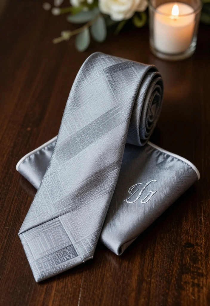 19 Groomsman Box Ideas That Feel Classy - 5. Classy Tie and Pocket Square Combo 1