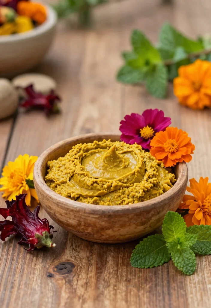 19 Haldi Bowl Decoration Ideas That Look Festive - 1. Eco-Friendly Natural Elements 1